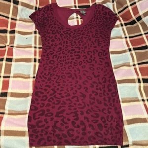 Dots,  Leopard Sweater Dress